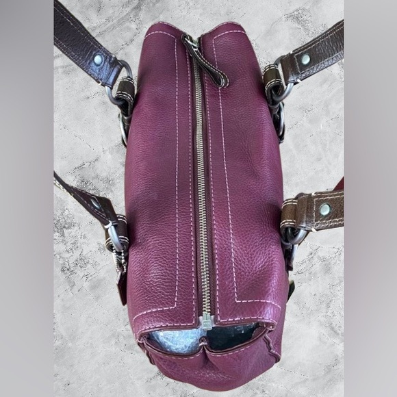 Coach F10887 Y2K Chelsea Leather Satchel (Burgundy) - EUC - Picture 7 of 11